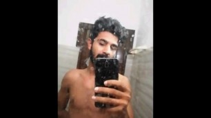 sadi Khan Zaada Masturbar befor a girl on cam in bathroom