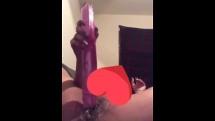 Long Dildo In Baby Pussy