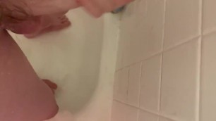 Bi 18/yo boy jerking off in shower