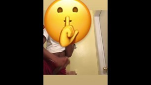 Black Teen Cums In The Bathroom