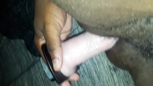 8 inch dildo in my tight black ass