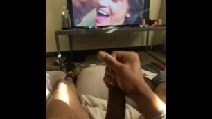 BBC watching porn POV big cumshot