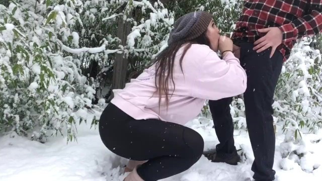 Horny Canadians in the Snow | Behind the Scenes of our Blow in the Snow Vid
