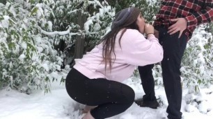 Horny Canadians in the Snow | Behind the Scenes of our Blow in the Snow Vid