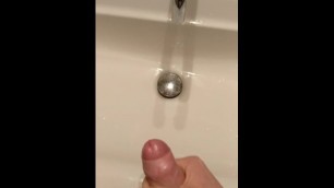 What a huge cumshot after 5 minutes of edging looks like