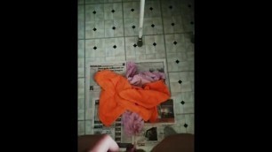 Pissing all over the towels