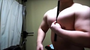 Fully pumped up pecs