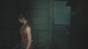 resident evil 2 remake Claire redfield Zombie dog ryona
