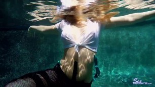 underwater dance striptease