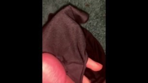 JERKING OFF WITH MY STEPMOMS PANTIES (CAME TOO EARLY)