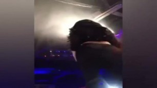 Nicki Minaj tickle/fucked as she twerks too close to the crowd