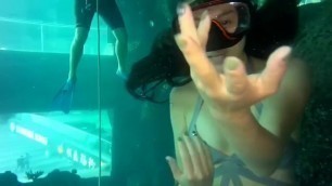 Record for Underwater Dancing of Beautiful Mermaid