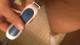 Shaving my cock