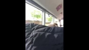 Public tit show on bus