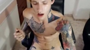 Tattoed guy on cam