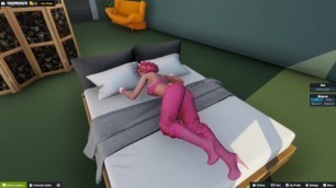 3DXCHAT | Talon goes to sleep in her panties
