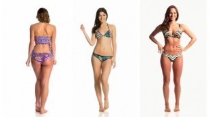 more split screen swimsuit modeling