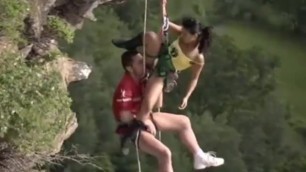 Fucking while hanging off a cliff