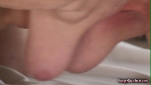 Granny loves big hard cock in her mature pussy