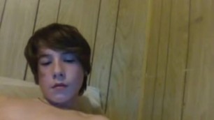teen boy show his cock, jerk off and take photos on omegle