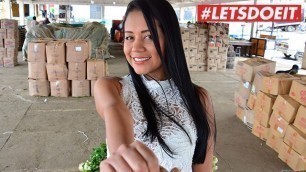 LETSDOEIT - Amateur Busty Colombian Is Seduced At The Market