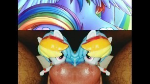 Cumming on Rainbow Dash Equestria Girl Mini Toy