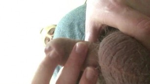 Foreskin Play while Camming Post Orgasm! Finger Foreskin, Tip Rubbing!