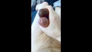 Frotting and Cumming with a Big Black Dildo