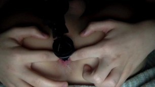 cute little femboy uses toy to pleasure himself!