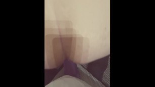 Straight guy fucks dildo