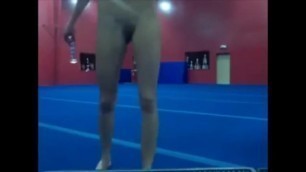 Teen Does Nude Gymnastics