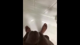 Shower solo cumshot yikes