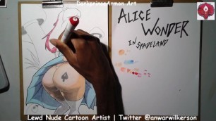 Coloring Alice Wonder at DarkprnceArmon Art 06:12:2019 Part 3
