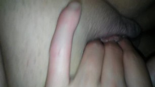 Finger Fucking my gf wet tight pussy until she cums