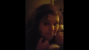 Obese slut sucks my cock new years eve 2017 part 2