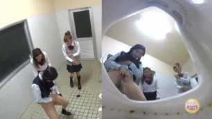 Schoolgirls in mens bathroom 2 (SL-123)