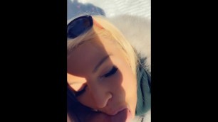 Kirsty Kash Sucks Boyfriends Throbbing Cock on Ski Trip ;)