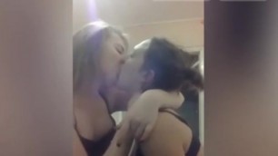 Drunk girls having fun