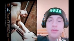 Gay man making shitty tik tok vid