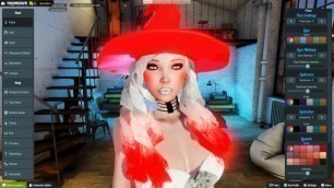 3DXCHAT | Red and White Wizard v1 | Character editing (no sound)