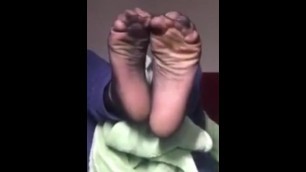 Chinese boy feet and sole with stockings Tease 1