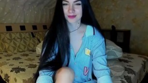 russian beautiful longhair cam girl