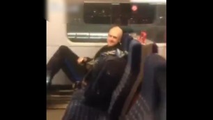 Man Caught Jerking Off Inside a Train