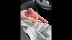 Jerk and cum in my car