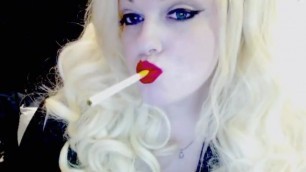 Smoking Blonde Red Lipstick