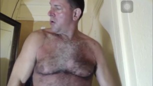 Straight daddy mirror cumshot