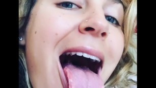 Horny Teen Tongue Spit Complications pov joi