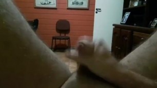 Jerking off in the living room