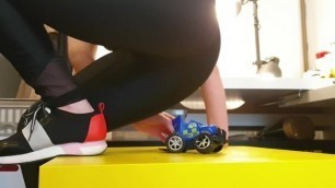 Hot Girl Buttcrush Blue Car -- Preview