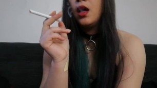 Miss Dee Nicotine Fetish Smoking for Her Fans #11